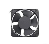 Ventilador axial FP-18060EX S1-B, ventilador de enfriamiento de CA de 180×180×60 mm con carcasa de aleación de aluminio, rodamiento de bolas, flujo de aire de 45.87 m³/h, 2500 RPM, bajo ruido para