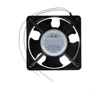 Ventilador axial insertable para casete de chimenea con cuchillas de metal, diseñado para resistencia a altas temperaturas y distribución eficiente del aire