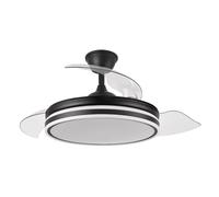 Ventilador Bayomo 59w 6980lm Negro 4 Aspas Desp. 34,5/42x50/107d. CCT