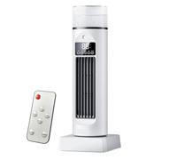 Ventilador Bladeless Tower | ABS PP 12 x 34,5 cm Evaporative Air Cooler with 100 ml Water Tank 6 Speed 110° Oscilation RGB Lights | Quiet USB Cooling Fan for Bedroom Office Living Room | Portátil Mist