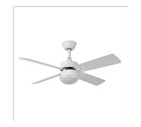 Ventilador blanco con luz SOFIA motor DC FABRILAMP