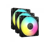 Ventilador caja corsair rs120 argb 3 x 120mm negro