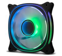 Ventilador caja NOX Hummer V-FAN ArGB espejo infinito 120mm Negro
