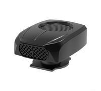 Ventilador calefactor de coche 2 en 1 de 12 V 150 W con base giratoria de 360 grados para calefacción, refrigeración y desempañamiento del parabrisas en coches y autocaravanas