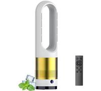 Ventilador Calefactor sin aspas Torre Calor frío purificador Aire pie circulación Aire el hogar la Oficina o Dormitorio portátil 45cm(18") Temporizador 8 Horas velocidades oscilaci