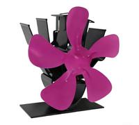 Ventilador calentador portátil ligero con 5 cuchillas para mejorar el flujo de aire en entornos de pesca en hielo y camping, diseño de convección natural (magenta)