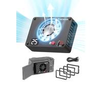 Ventilador Cámara, Moman FS04A Camera Cooling Fan de Semiconductor con Tipo C y Pantalla Visual para Grabación Video 4k Compatible para A7M4/ZV-E1/A6700/A7C2/70D/ZV-E10/ZV1/A7C/FX3/R6/R7/X-T4/XS10