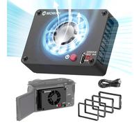 Ventilador Cámara, Moman FS04B Camera Cooling Fan de Semiconductor con Tipo C para Transmisión en Vivo Grabación Video 4k Compatible para A7M4/ZV-E1/A6700/A7C2/70D/ZV-E10/ZV1/A7C/FX3/R6/R7/X-T4/XS10