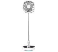 Cecotec Ventilador Portátil Plegable con Luz LED EnergySilence 1000 FoldAir Portable. Batería 8000mAh, Oscilación Automática, 10 Pulgadas, 3 Velocidades, Luz en 3 Tonos y Control Táctil