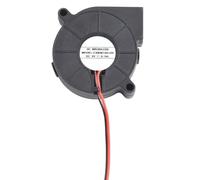 Ventilador centrífugo 5015 - Motor sin escobillas de 5 V CC, eje de aleación con rodamiento de aceite, 30 CFM/6500 RPM, bajo ruido (30 dB), carcasa ignífuga PBT para piezas HVAC y refrigeración