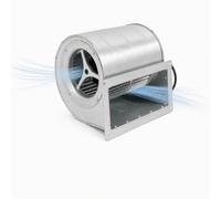 Ventilador centrífugo con doble aspiración, φ146 mm, 150 W, 1300 rpm, ventilador centrífugo con 3 rodamientos de bolas, 220 V, 840 m³/h, 60 dB, agujeros preperforados, 55 kPa para aspiración