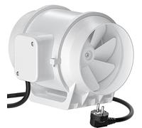 Ventilador centrífugo, HG Power 125mm Extractor Ventilador de Aire en Línea Super Ligero y Silencioso - 218m³/h