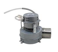 Ventilador centrifugo industrial 230v aire motor radial extractor caldera estufa pellets conducto aire (Izquierda OD60mm 2 Velocidades)