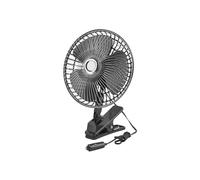 Ventilador coche portatil viaje 12V 6 pulg clip 3 posiciones oscilante