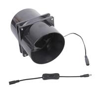 Ventilador compacto de 12 cm, accesorio para ventilador de escape, incluye interruptores, cable, 2 conductos, 8 tornillos para una fácil instalación, accesorio de ventilador de escape