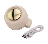 Ventilador compacto de clip de cintura con flujo de aire giratorio de 360 grados y 3 ajustes de velocidad, mini ventilador portátil personal para trabajo al aire libre, campamento y (blanco)