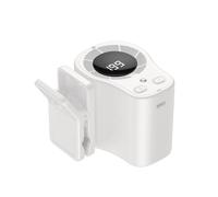 Ventilador con clip: soplador portátil de pantalla LED, ventilador de ventilación de coche con 199 velocidades, rotación de 360 grados para camión, se fija fácilmente a las rejillas de ventilación del
