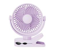 Ventilador con Clip USB Recargable Rotación de 360°, Pequeño Ventilador de Escritorio Personal, Portátil Silencioso para el Hogar, Dormitorio, Oficina, Viajes (151,6x128,4x177,5mm)