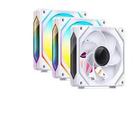 Ventilador con cubierta de 120mm 3 en 1 ARGB 4PIN PWM Control de temperatura hacia adelante y atrás Compatible con Jonsbo ZL 120W(ZL-120WR (3in1))