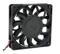 Ventilador con Cubierta de Ordenador de 120mm, Soporte de Rodamiento de Bolas Doble, Control de Temperatura PMW, 3700rpm, 4 Pines, 12V, Ventilador de Refrigeración para CPU