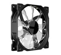 Ventilador con cubierta para PC de 120mm, 12V, 4 pines, con efectos de luz de vórtice, refrigeración de rendimiento silencioso a prueba de golpes, Compatible con TEUCER B12025