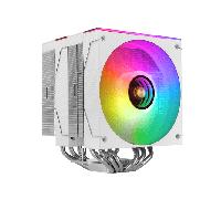 VENTILADOR CON DISIPADOR DE CPU MARS GAMING MCPUX26W TDP 350W DOBLE TORRE PWM ARGB BLANCO