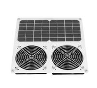 Ventilador con Energía Solar, Extractor del Panel Solar 100W, Kit de Ventilador Doble Solar de 12 Pulgadas, Ventilación de Refrigeración para Invernadero, Gallinero