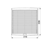 Ventilador con filtro 780m3/h 400/440V RAL7035 - Ventilador de armario de distribución NSYCVF850M... | Schneider Electric | NSYCVF850M400PF | Ventilador p/ ventilación de armarios
