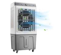Ventilador Con Hielo, 3 Velocidades,Tanque de 35L,3 en 1 Air Conditioning Temporizador 7.5H,Oscilación Para El Hogar Y La Oficina