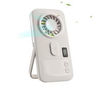 Ventilador con Niebla - ABS de 6,4x2,2x13,1cm, Ventilador Portátil Ultrafino, Enfriador de Pantalla Digital | ideal para acampar en verano al aire y hacer senderismo.