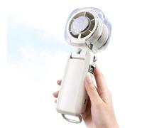 Ventilador con niebla de 199 velocidades de refrigeración plegable | Pequeño ventilador de mano portátil para viajes al aire libre, verano, senderismo, pesca, playa, piscina, hogar, dormitorio