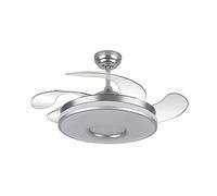 Ventilador con plafon led DANI cromo con motor DC FABRILAMP