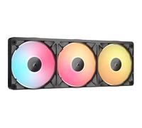 Ventilador Corsair iCUE Link RX360 II Unified Frame Negras RGB PWM Triplo Ventilador 120mm (360mm) HUB