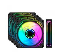 Coolbox kit 4 ventiladores 12cm argb infinity pro