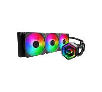 Cooler Master MasterLiquid 360 Core II Refrigeración Líquida - Sistema AIO 360 mm (TDP Máx 280W), Bomba Doble Cámara GR9, Ventiladores ARGB Gen 2 Mejorados, Kits AMD e Intel de Montaje Rápido, Negro