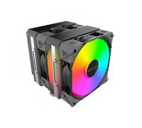 MONTECH NX600 ARGB Enfriador de aire de CPU de doble torre con 6 tubos de calor y cubierta superior premium | Ventilador E28 ARGB Premium de 28 mm | Base de cobre soldado | Disipación de calor