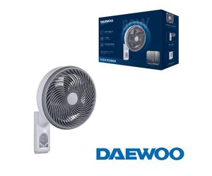Ventilador daewoo high speed 80w 10' 25cm pared con mando