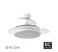 Ventilador dc bayomo blanco 72w 7200lm 91d 3asp.desplegables 3000 - 40