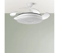 Ventilador Dc Dani 59w 6980lm Blanco 4 aspas 6 velocidades 106d 3000-4200-6500k Remoto+Regulador de Intensidad+memori temporizador 24