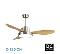 Ventilador dc hayate 48w 4080lm niq/haya 3 asp 39/54x120x120cm 3000-4