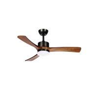 Ventilador Dc Hellin 18w Negro/roble 3aspas ABRILA 106 cm