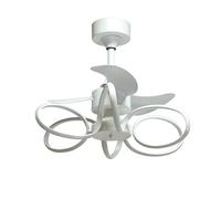 Ventilador dc karla blanco, 3 aspas, 65w+65w led 3000-4000-6000k, al.5