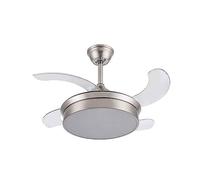 Ventilador DC modelo CALA niquel de aspas deplegables FABRILAMP