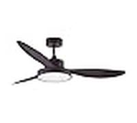 Ventilador dc tulum marrón, 3 aspas, 25w led 3000-4000-6000k, al.39xd