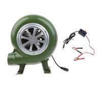 Ventilador de 12 V centrífugo de velocidad variable con controlador de velocidad para camping, carbón vegetal
