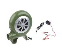 Ventilador de 12 V centrífugo de velocidad variable con controlador de velocidad para camping, carbón vegetal