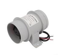 Ventilador de 3 pulgadas 12 V, tubo recto de CC redondo, ventilador de ventilación para yate, RV, barco, cabina, dispositivo de circulación de aire