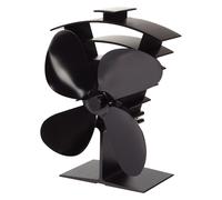 Ventilador de 4 estufas premium alimentado por calor para quemadores de leña ...