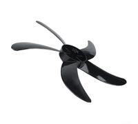 Ventilador de 450 mm, pieza de repuesto ABS de 8 mm, agujero de 8 mm para ventiladores de mesa de soporte, accesorio de refrigeración silencioso de flujo de aire del Reino Unido (negro)