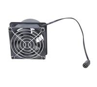 Ventilador de 80 mm, 12 V, 0,33 A, diseño de doble rodamiento de bolas, para invernadero, casa de mascotas y extracción de humos de soldadura, ventilador de mantenimiento extraíble para casas de